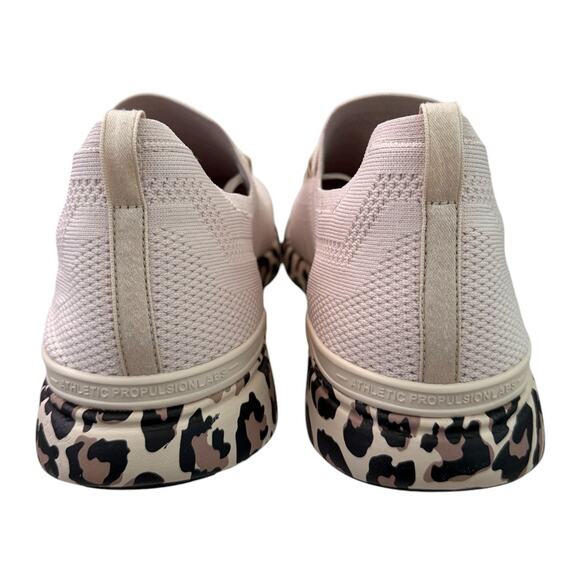 APL Men's Parchment/Leopard TechLoom Breeze Light Running Sneakers - Size US 14 - Picture 4 of 9